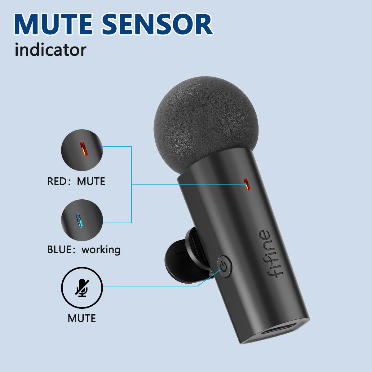 Wireless Microphone – Type-C Clip-On Mic with Noise Cancelling