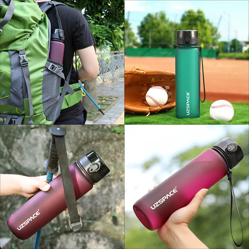UZ BPA-Free Sports Water Bottle – Leakproof, Reusable, Lightweight