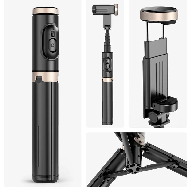 Bluetooth Selfie Stick Tripod – Wireless Handheld Phone Stand