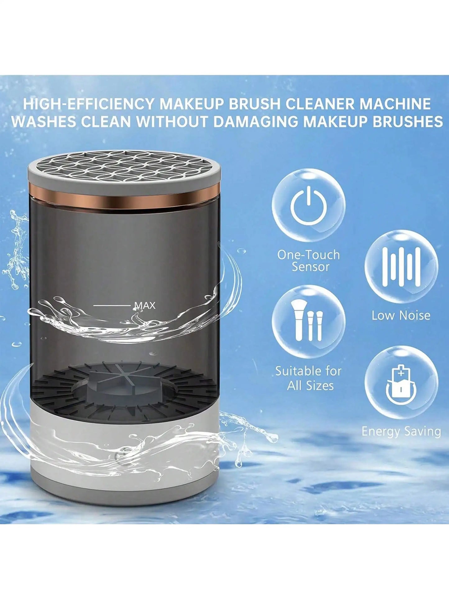 Electric Makeup Brush Cleaner – Automatic Spinner Washing Machine