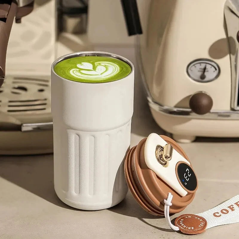 Smart Stainless Steel Insulated Cup – Temperature Display Thermos