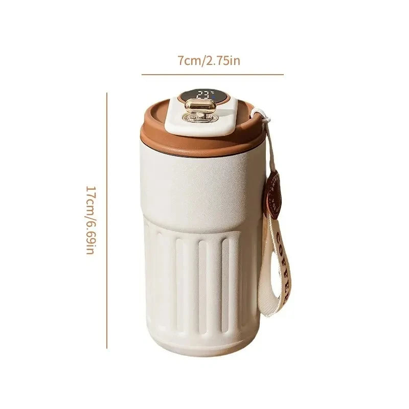 Smart Stainless Steel Insulated Cup – Temperature Display Thermos