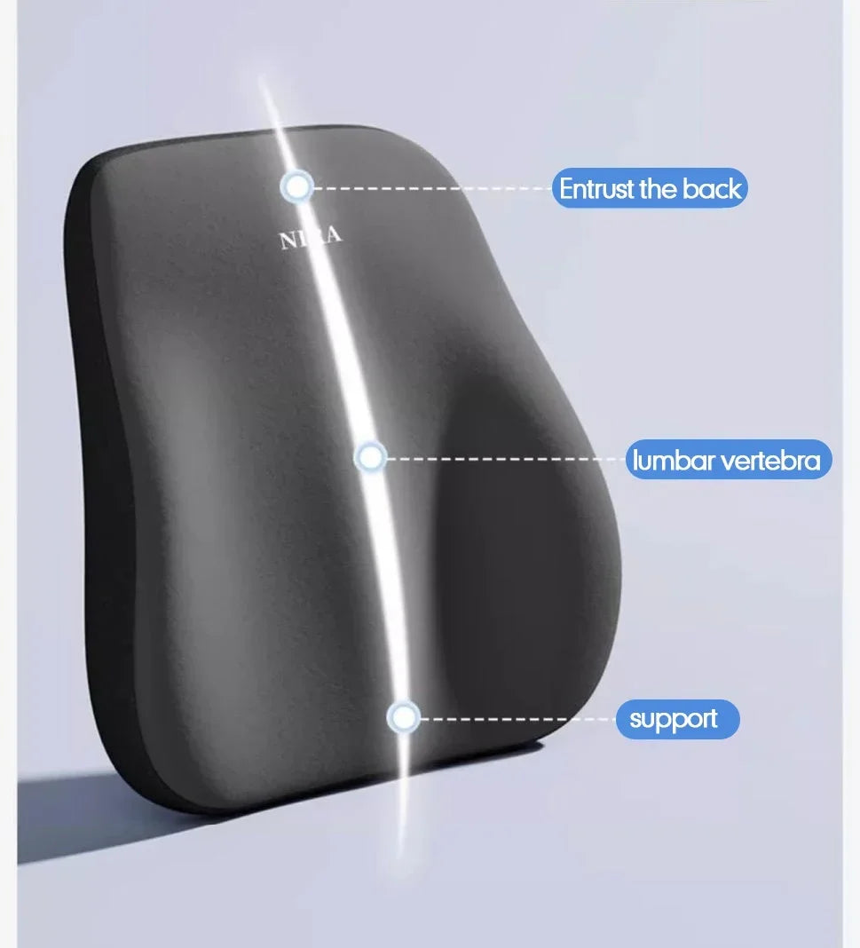Ergonomic Lumbar Support Cushion for Back Pain Relief