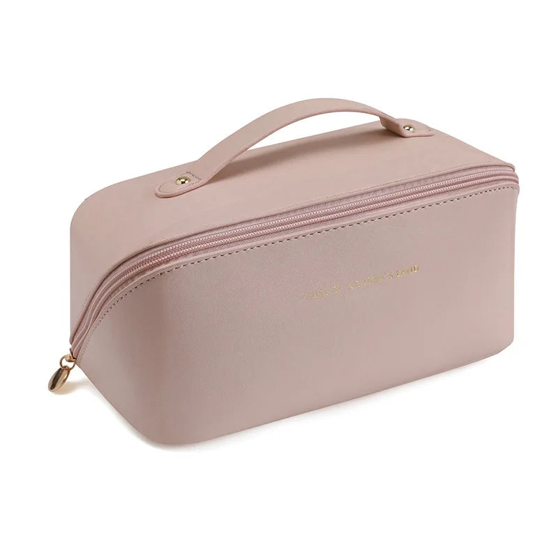 Waterproof PU Cosmetic Bag – Large Capacity Travel Makeup Organizer