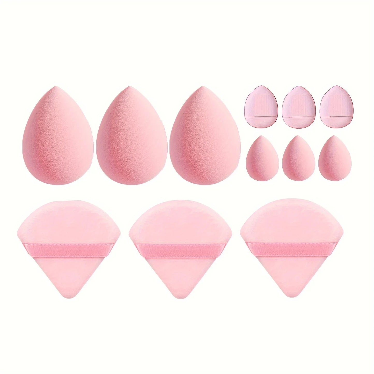 12Pcs Makeup Sponge Set – Professional Beauty Blender Sponges