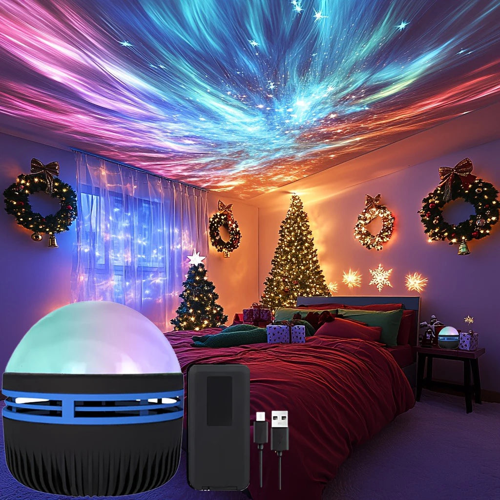 LED Starry Sky Projector Lamp – USB Night Light with Remote