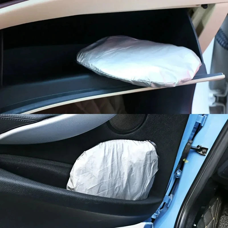 Car Windshield Sun Shade – UV Protection Silver Cloth Cover