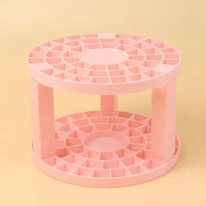 360° Rotating Makeup Brush Storage Rack – Large Capacity Organizer