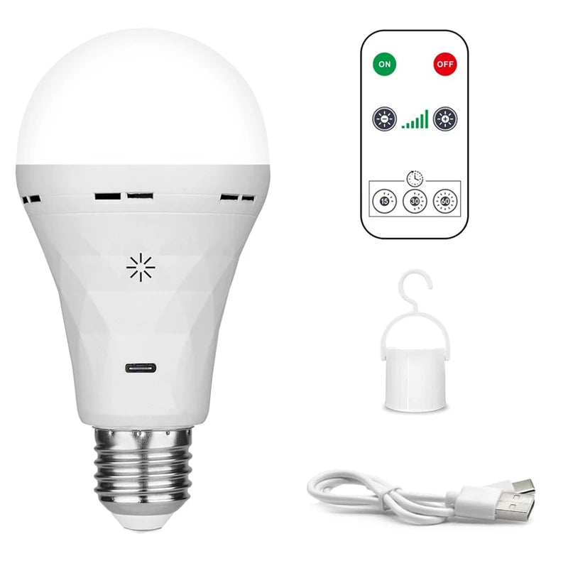USB Rechargeable LED Bulb – Portable Emergency & Camping Light