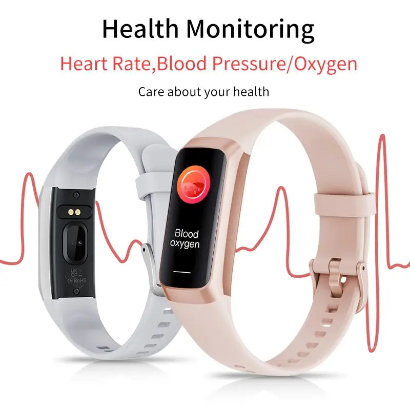 Smart Fitness Tracker Bracelet – Heart Rate & Multi-Sport Monitor