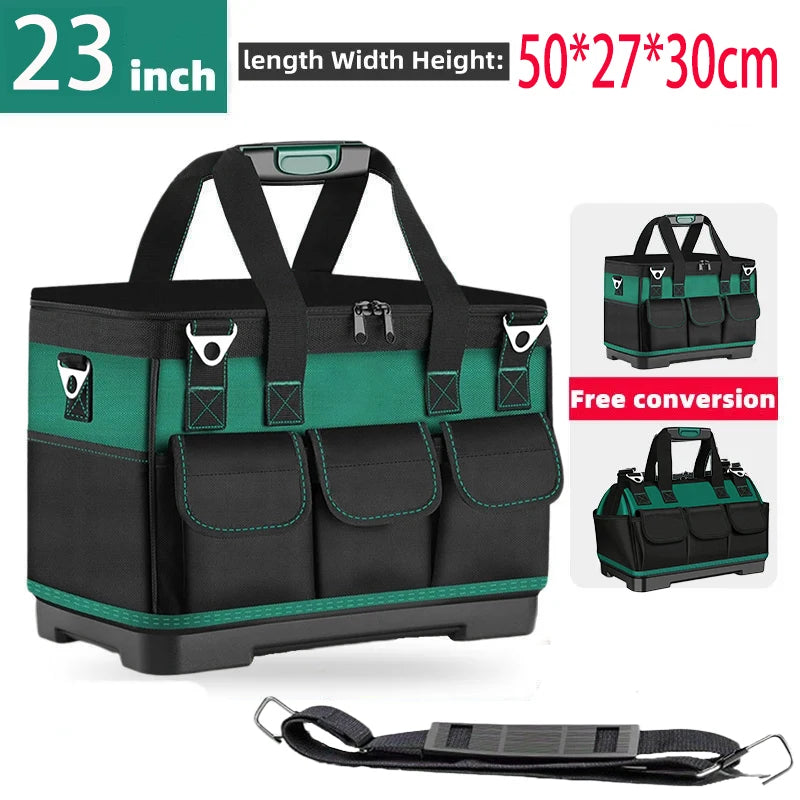 23" Heavy-Duty Tool Bag – Large Capacity, Upgrade Height Design