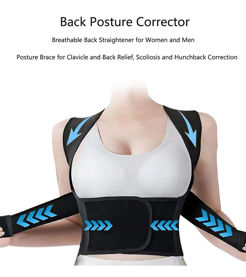Adjustable Posture Corrector – Back & Shoulder Support Brace