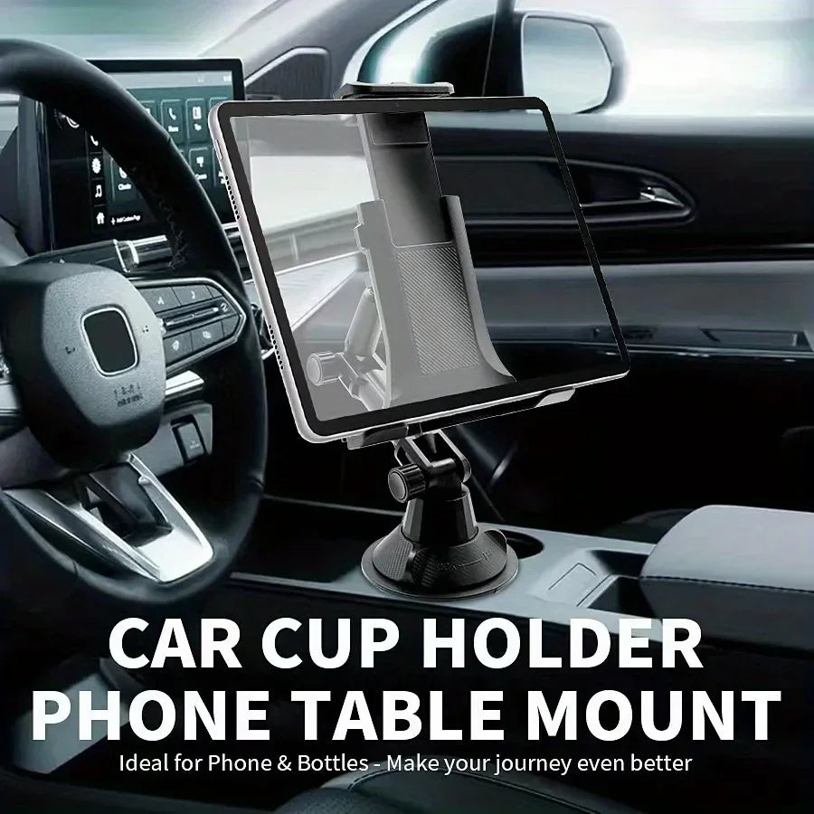 Waterproof ABS Car Cup Holder Mount for Tablets & Phones