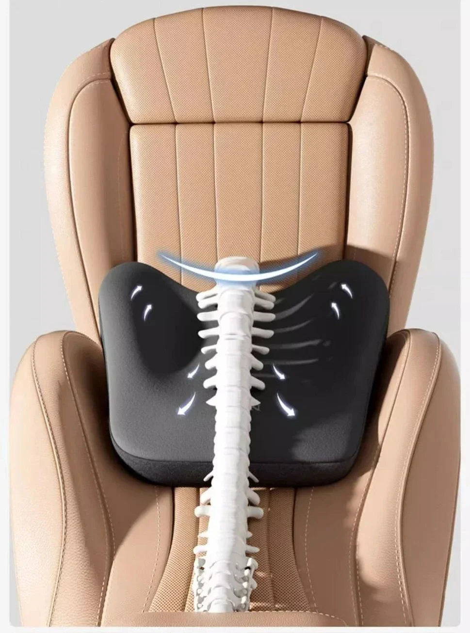 Ergonomic Lumbar Support Cushion for Back Pain Relief