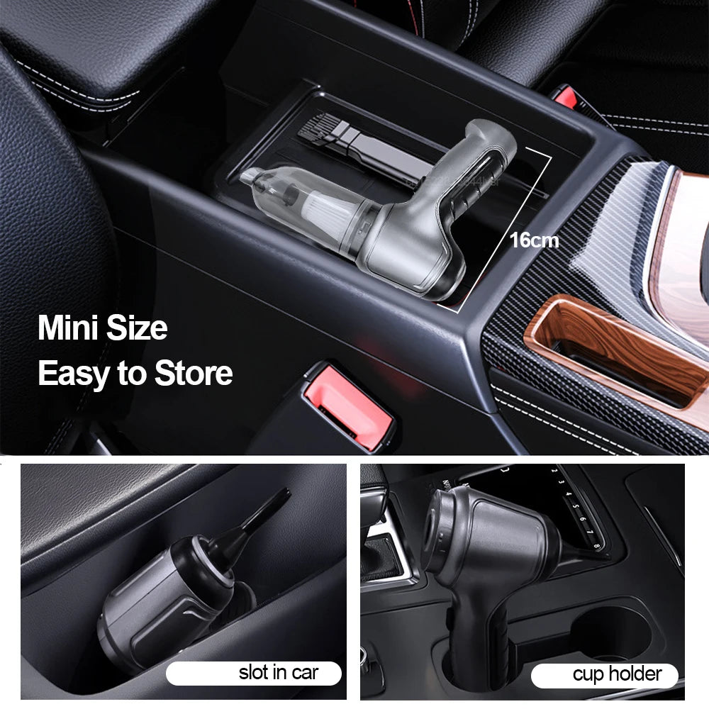 Wireless Car Vacuum Cleaner – Pro & Basic Version, High Suction & Rechargeable