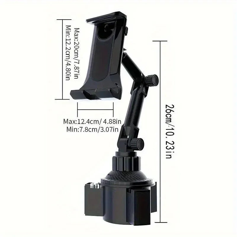 Waterproof ABS Car Cup Holder Mount for Tablets & Phones