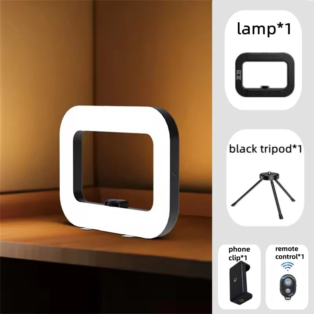Rechargeable LED Selfie Ring Light – Portable Phone Fill Light for Live Streaming & Photography