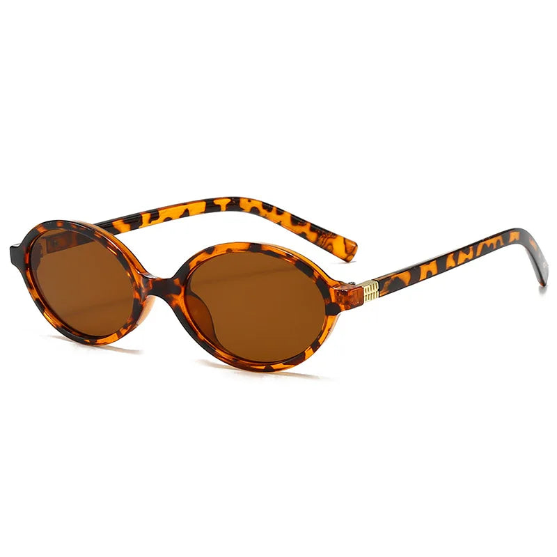 Women’s Oval Black Sunglasses – UV400 Protection