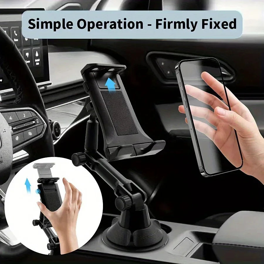 Waterproof ABS Car Cup Holder Mount for Tablets & Phones