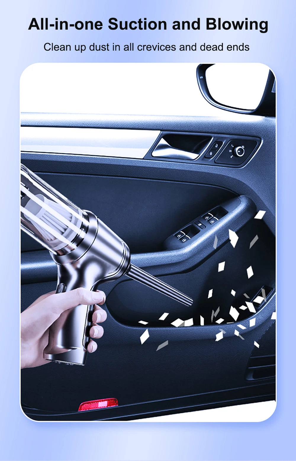 Wireless Car Vacuum Cleaner – Pro & Basic Version, High Suction & Rechargeable