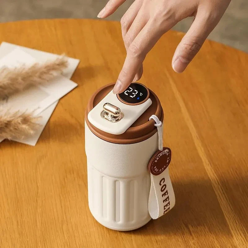 Smart Stainless Steel Insulated Cup – Temperature Display Thermos