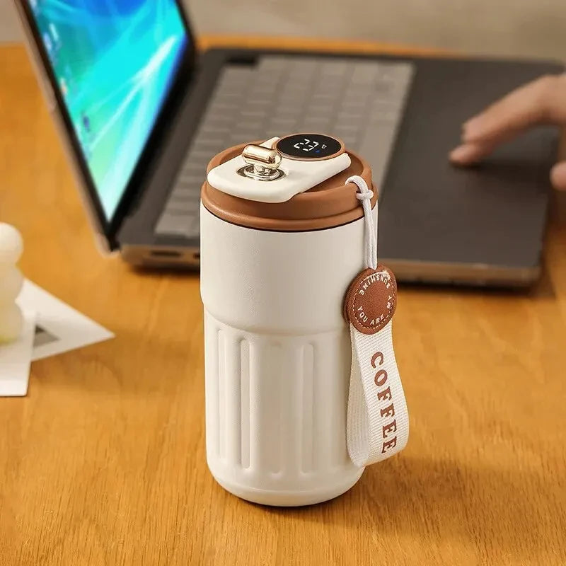 Smart Stainless Steel Insulated Cup – Temperature Display Thermos