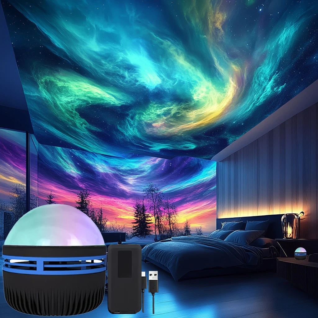 LED Starry Sky Projector Lamp – USB Night Light with Remote