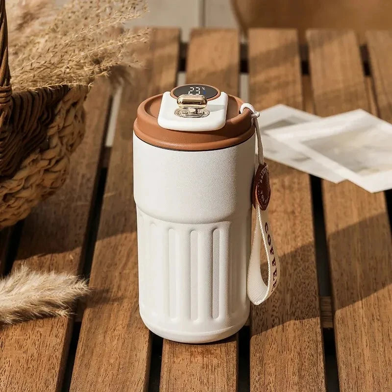 Smart Stainless Steel Insulated Cup – Temperature Display Thermos