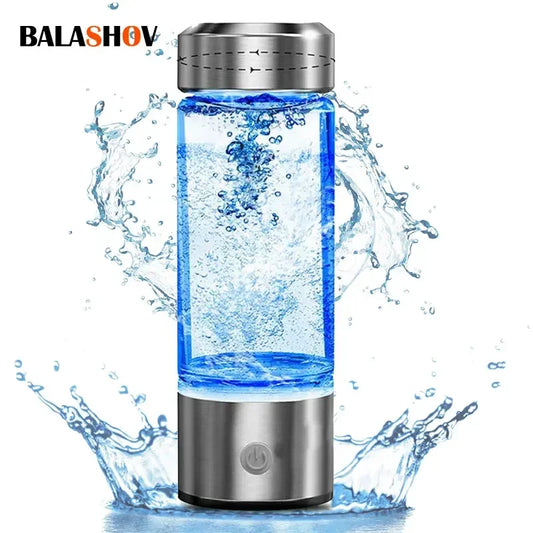 Hydrogen Water Cup – 420ML Portable Hydrogen-Rich Bottle, USB Rechargeable