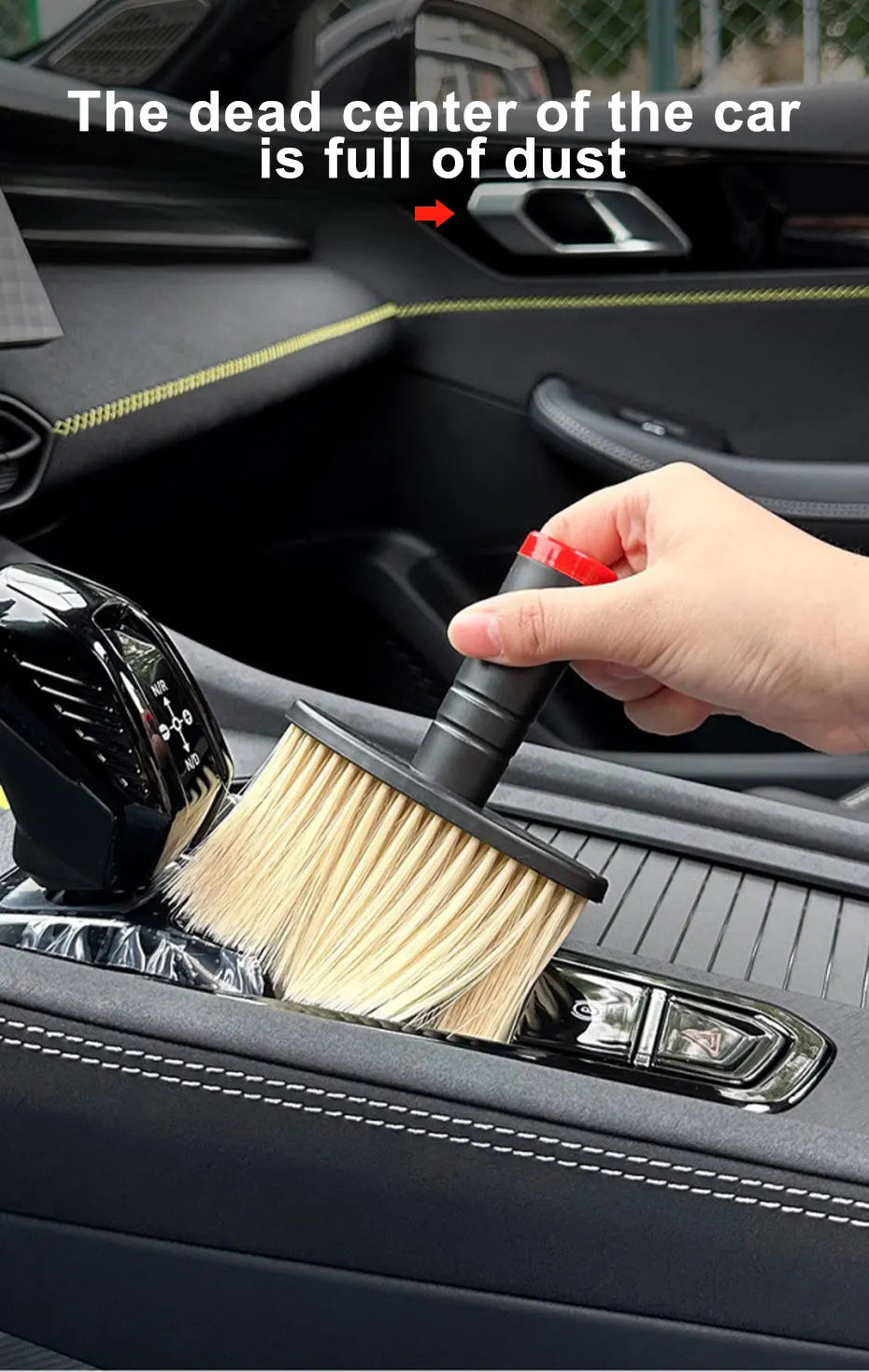 Multifunctional Car Cleaning Brush – Detailer for Vents & Gaps