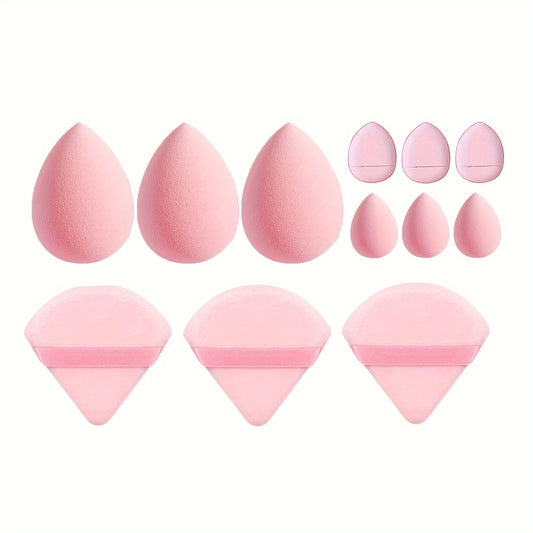12Pcs Makeup Sponge Set – Professional Beauty Blender Sponges