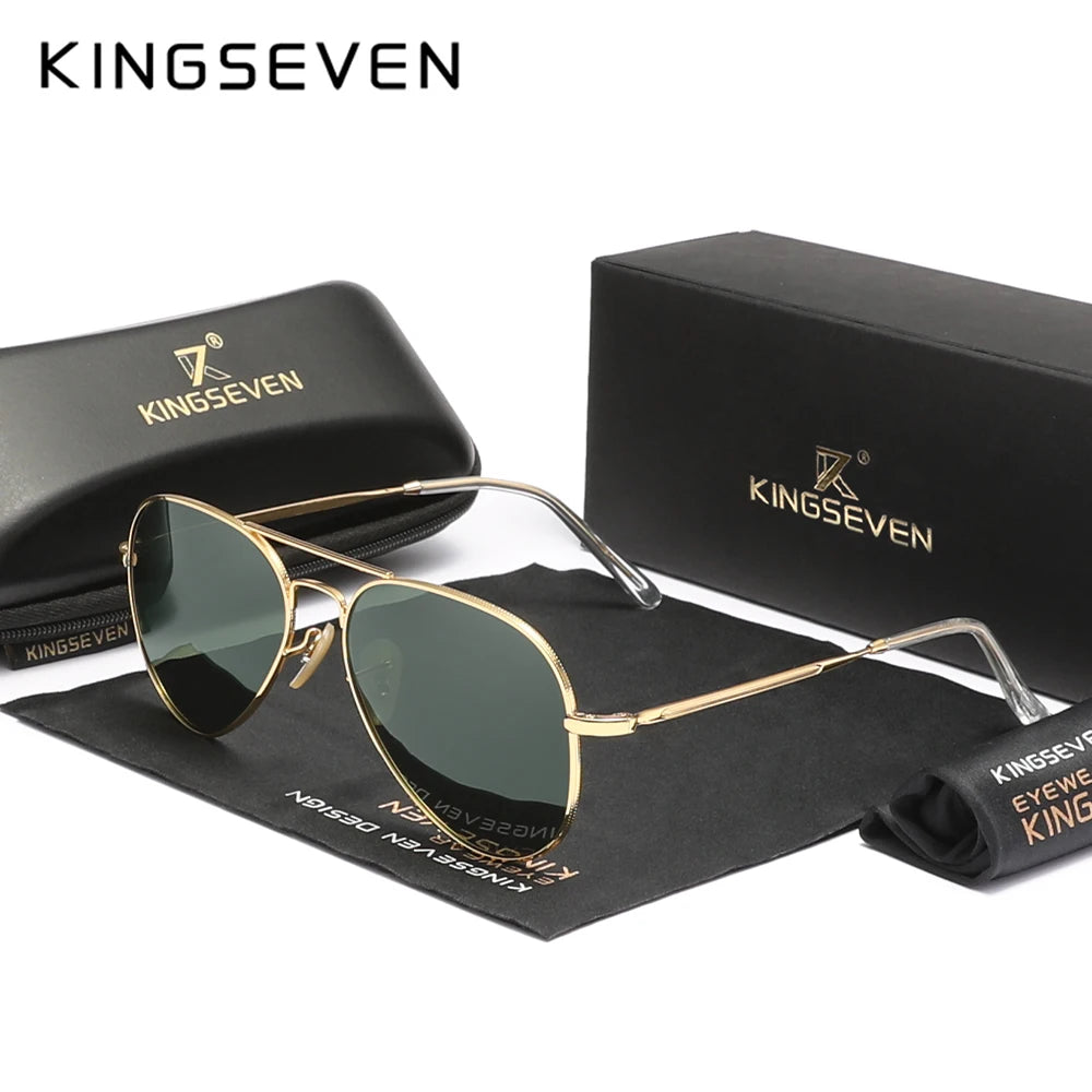 Pilot Alloy Sunglasses for Men – UV400 Polarized Shades