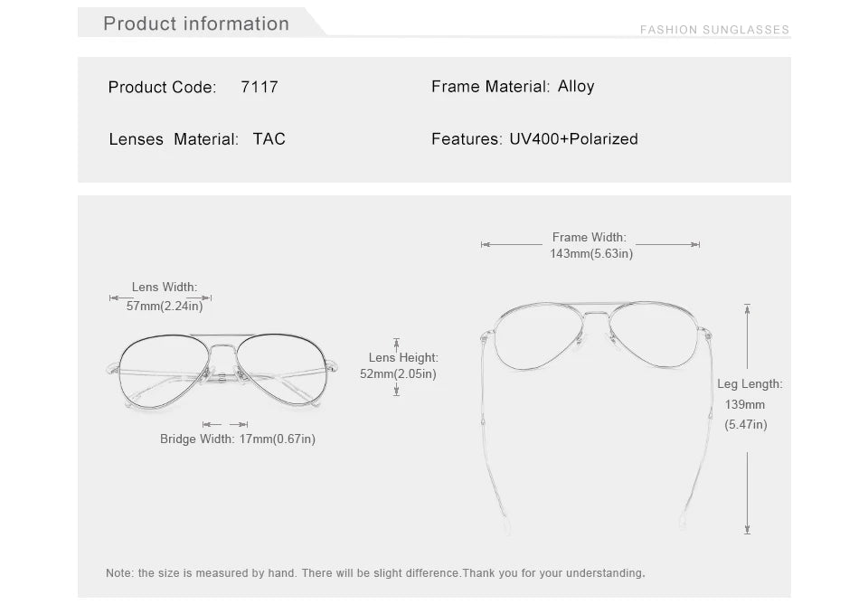 Pilot Alloy Sunglasses for Men – UV400 Polarized Shades