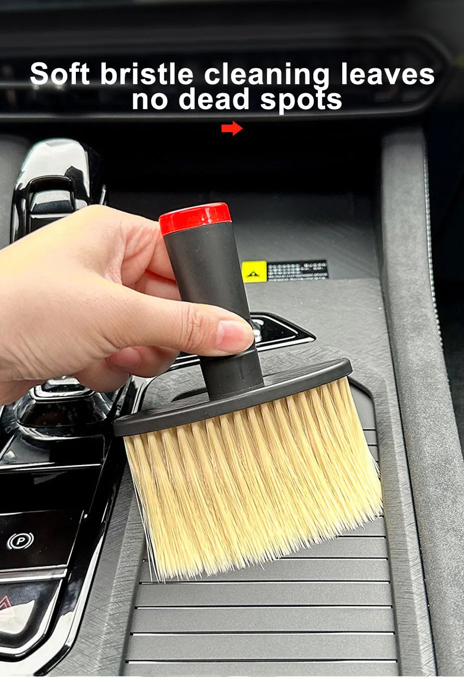 Multifunctional Car Cleaning Brush – Detailer for Vents & Gaps