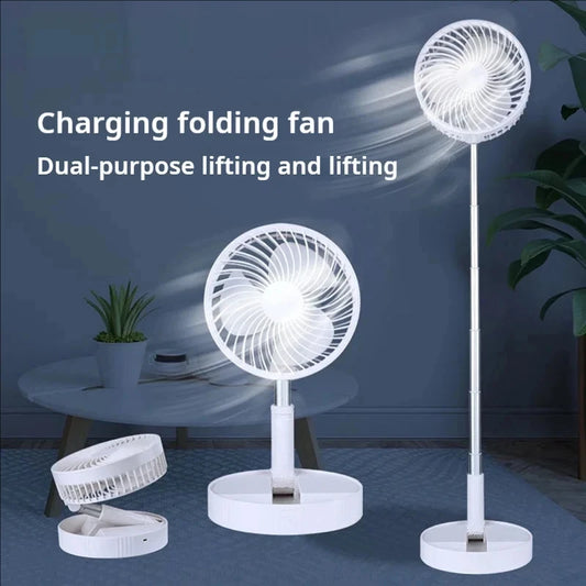 Portable USB Retractable Fan – Rechargeable & Adjustable