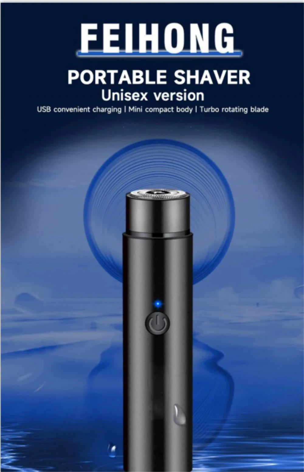 Men’s Mini Electric Shaver – Portable Travel Razor