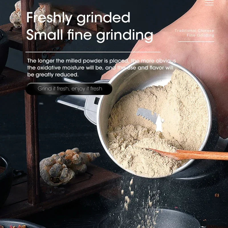 Multifunctional Electric Coffee & Spice Grinder – Beans, Nuts, Grains, Cereals