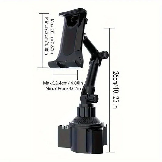 Waterproof ABS Car Cup Holder Mount for Tablets & Phones