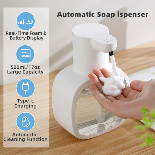 Automatic Wall-Mounted Soap Dispenser – Touchless, Refillable