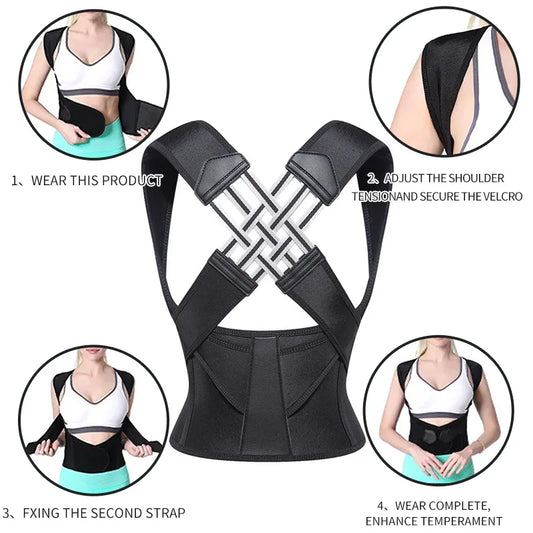 Adjustable Posture Corrector – Back & Shoulder Support Brace