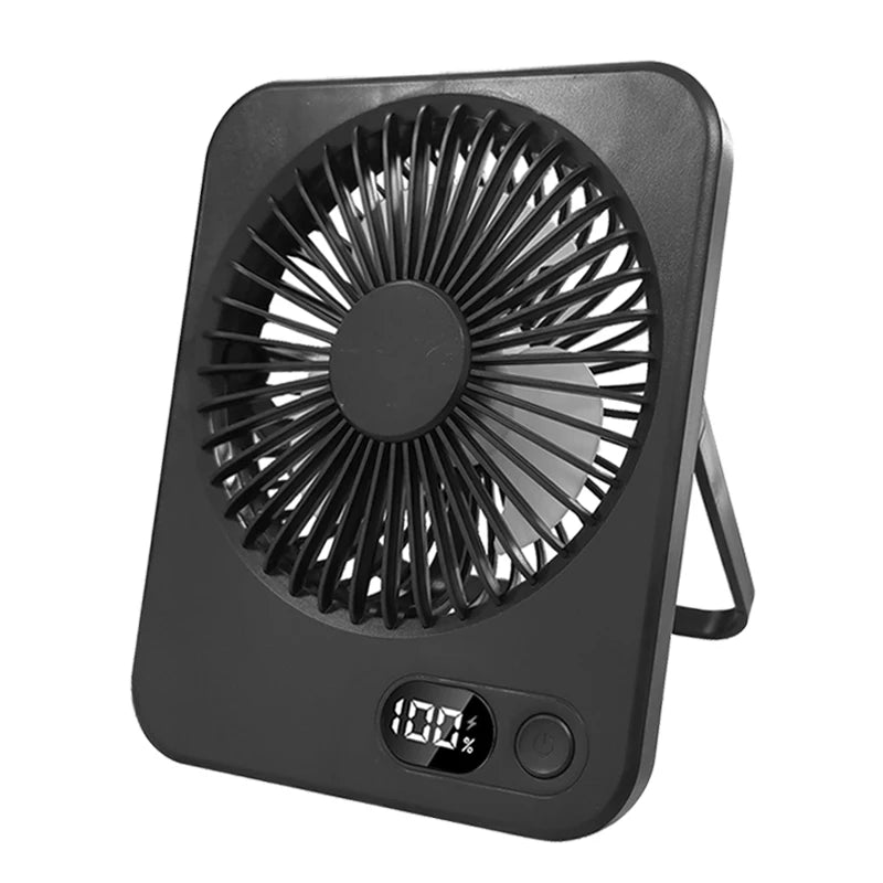 Portable Mini Desk Fan – USB Rechargeable, Quiet & Adjustable