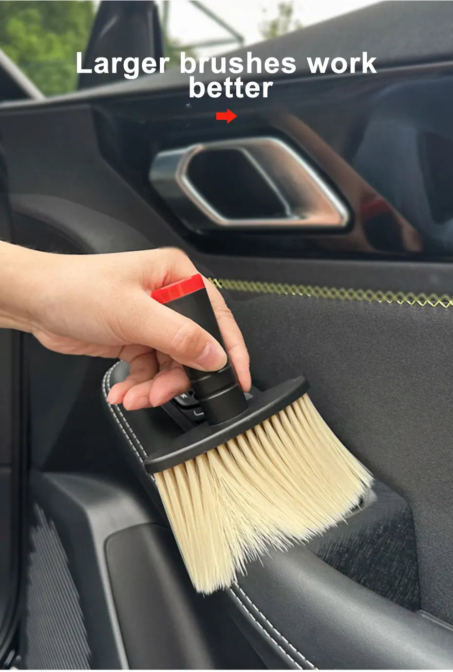 Multifunctional Car Cleaning Brush – Detailer for Vents & Gaps