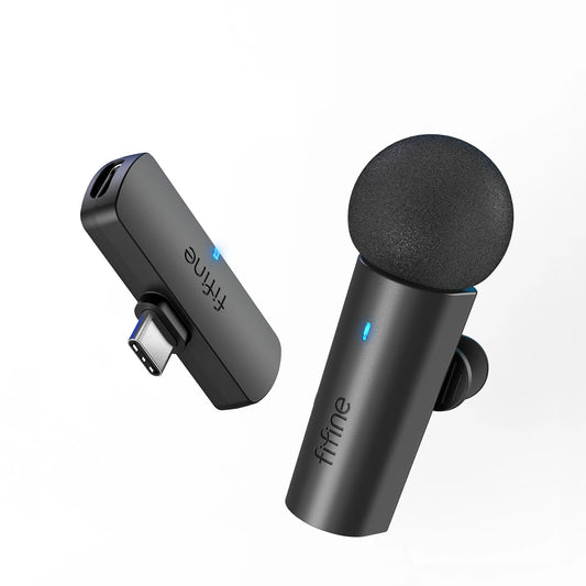 Wireless Microphone – Type-C Clip-On Mic with Noise Cancelling