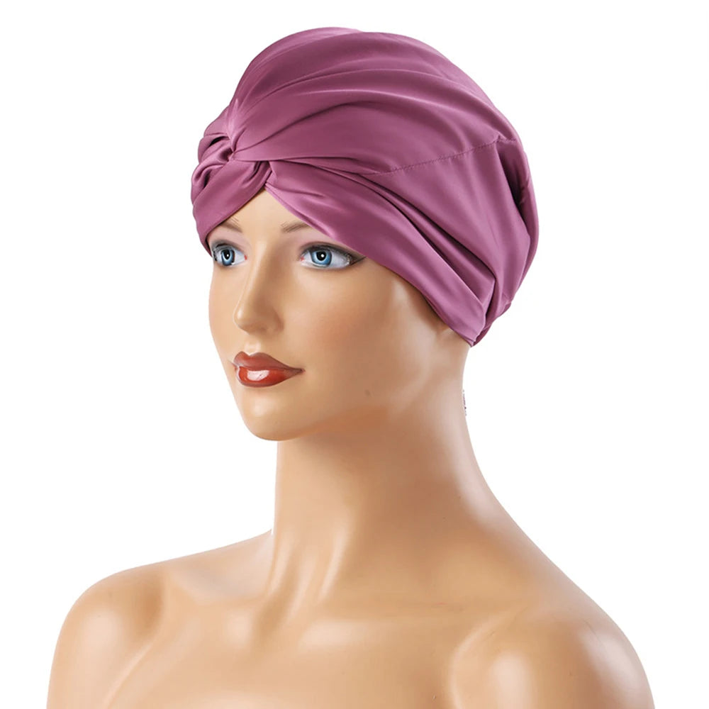 Luxury Satin Hair Bonnet – Adjustable Sleep Cap for Natural Hair & Braids
