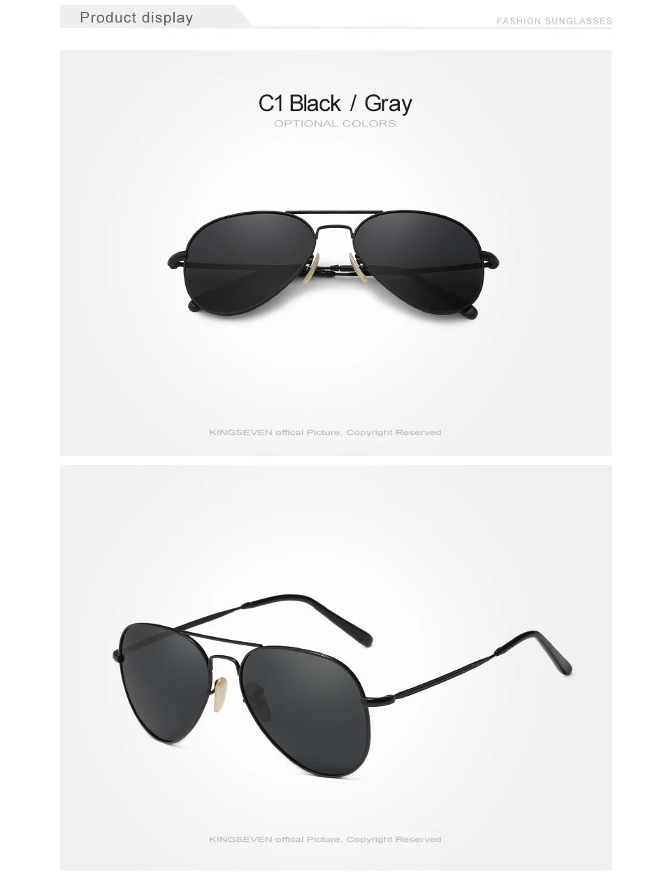 Pilot Alloy Sunglasses for Men – UV400 Polarized Shades